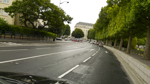 Caen circuit: towards the first corner