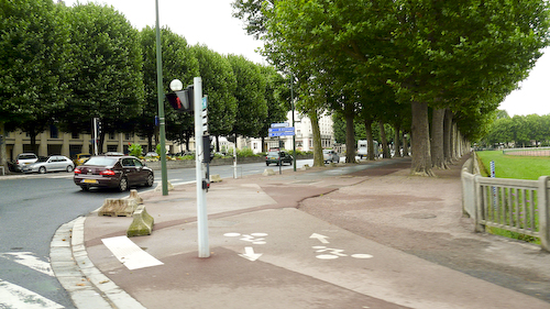 Caen circuit: the first corner