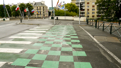 Caen circuit: the second corner