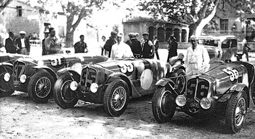 Delahayes at the 1936 Mont Ventoux hillclimb