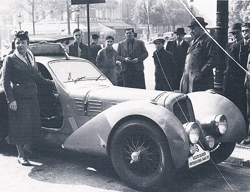 Germaine Rouault, 1939 Olazur rally, Paris, Delahaye