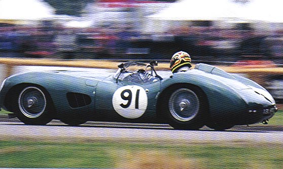 repeating his usual slipandslide stuff with the Aston Martin DBR1 dbr1