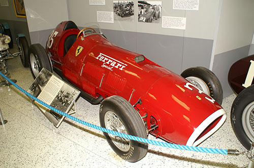 Johnny Mauro's Ferrari 375, IMS Museum 2006
