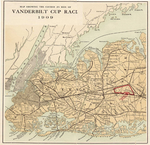 1909 Vanderbilt Cup circuit