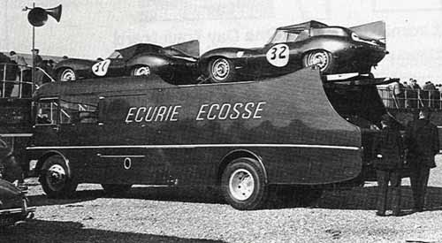 The Ecurie Ecosse transporter