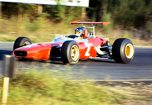Ernesto Brambilla, Ferrari 166 Dino, Vallelunga, 1968 Rome GP