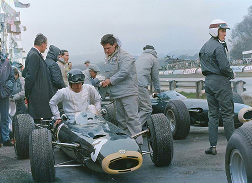Graham Hill, Jackie Stewart, BRM P261, 1965 Sunday Mirror Trophy