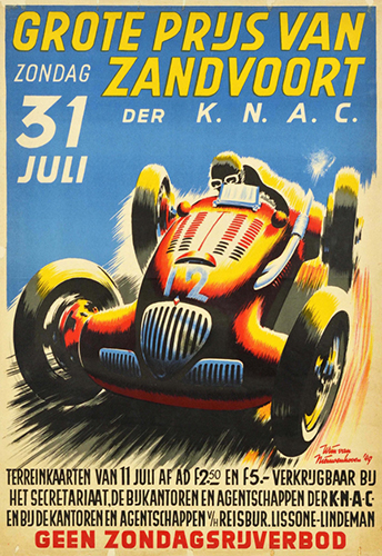 1949 Zandvoort GP poster